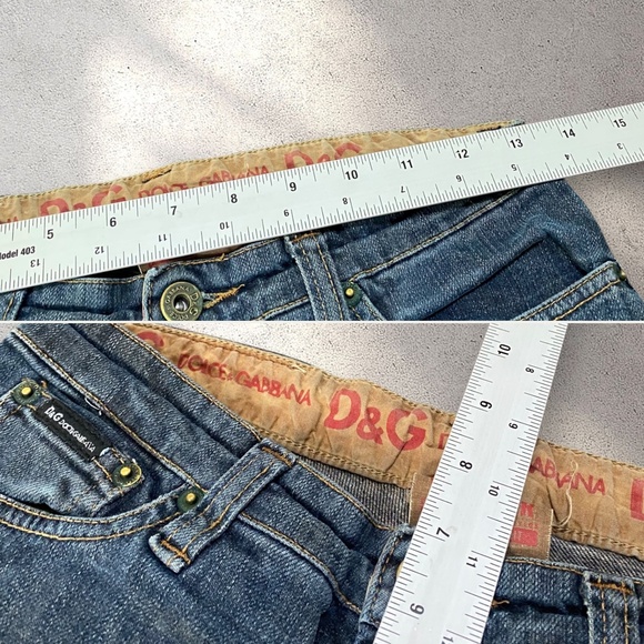 Vtg Dolce & Gabbana Low Rise Micro Denim Shorts - Picture 7 of 7